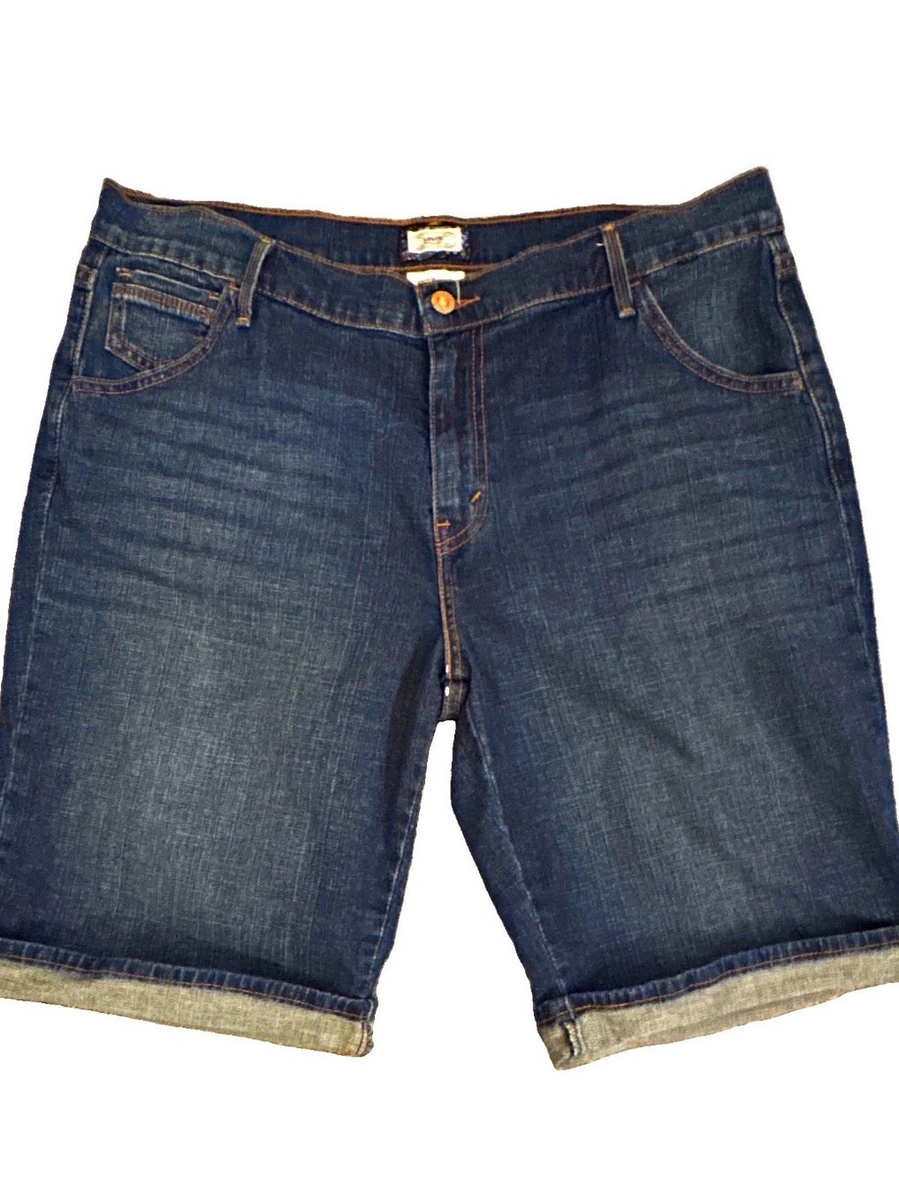 Levi's 515 Bermuda Denim Shorts Women's Size 16 Blue Jean Mid Rise Stretch